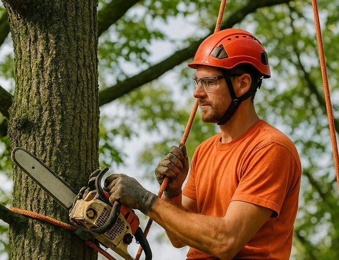 Symbolbild Auffrischungskurs Höhenarbeit auf Bäumen, Baumsteigen - gemäß GVD 81/08, Anh.21, Modul B